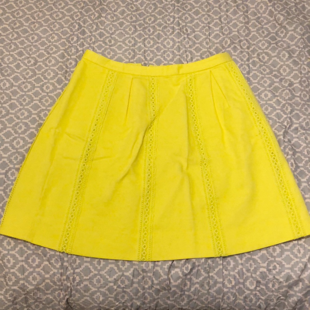 J. Crew Lace Stripe Skirt